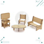 Set de Muebles Para Muñecas- 30 unidades Fibrofácil - Imagen 3