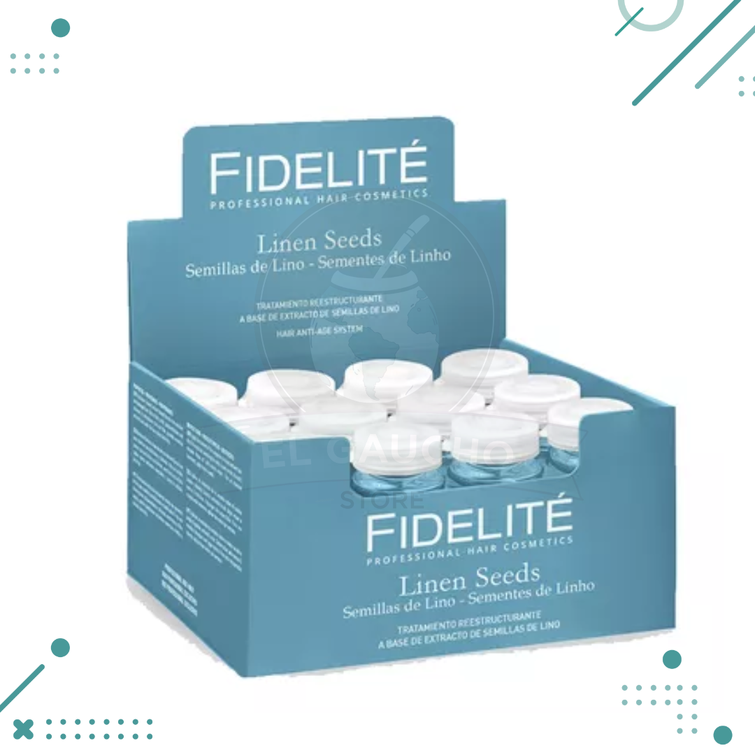 fideliteampolla.png Ampollas Fidelite Linen Seeds X 12u Reestructurante Lino - Imagen 1