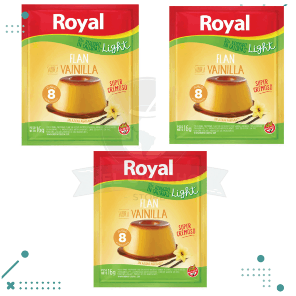 Flan Vainilla Light Royal (16gr) (pack x3un) (48gr)