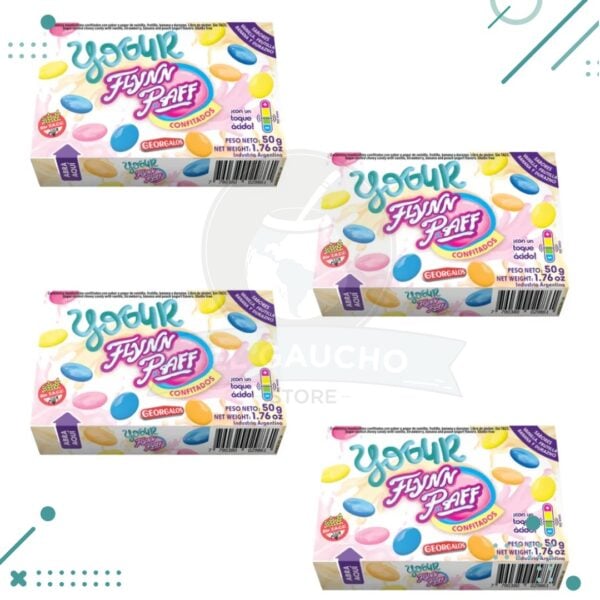 Caramelo flynn paff confitado yogurt con un toque acido 50gr (pack x4un) 200gr