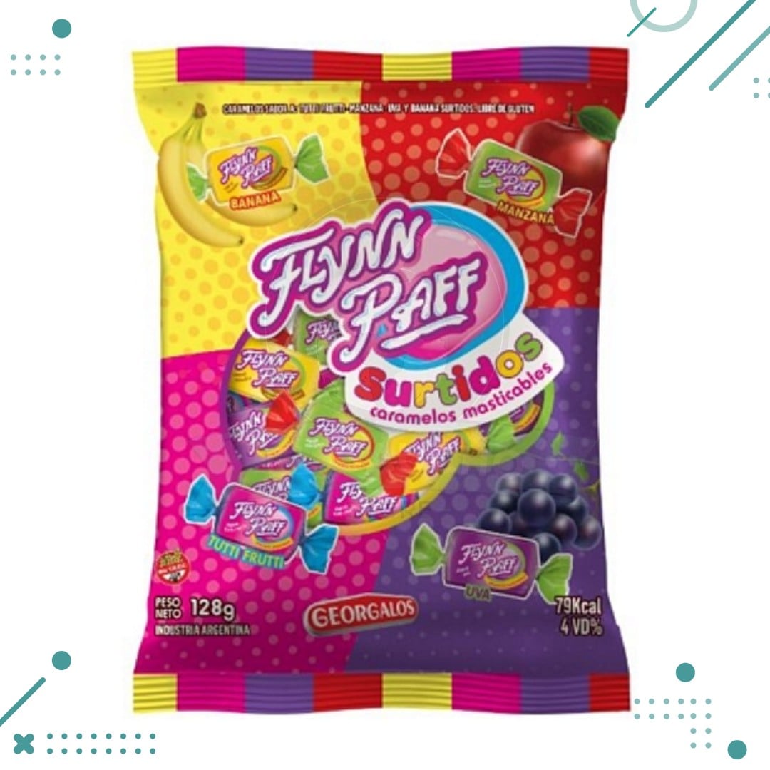 flynn-paff-surtido.png Caramelos Flynn Paff surtidos 128gr - Imagen 1
