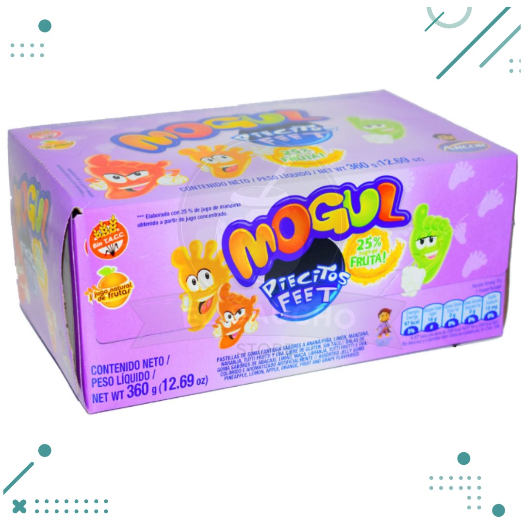 gomitas-7.png Gomitas Mogul Piecitos (30gr) (caja x12un) (360gr) - Imagen 1