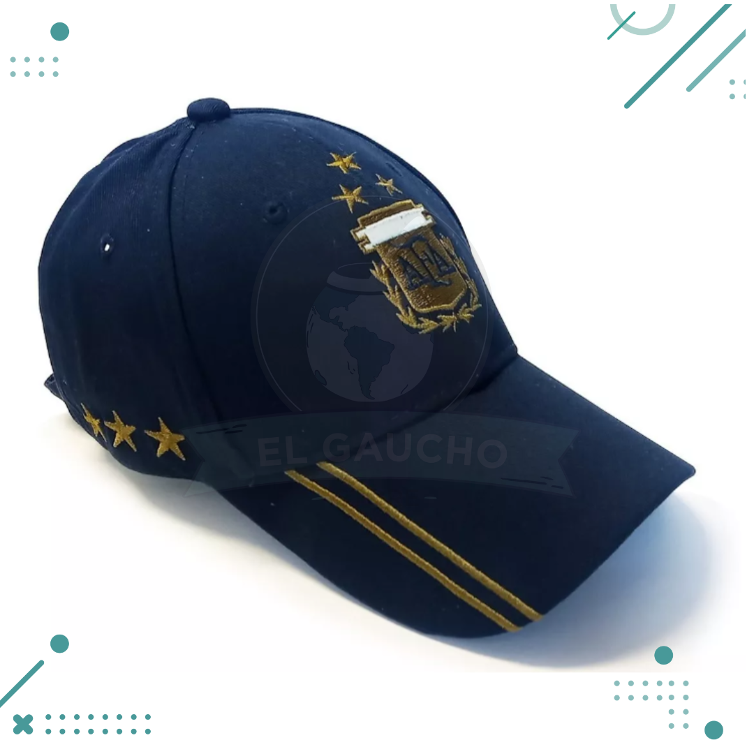 gorra-1.png Gorra Visera Bordada AFA 3 Estrellas, color AZUL - Imagen 1