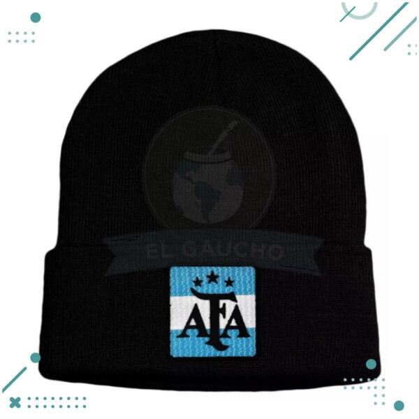 Gorro Lana AFA - NEGRO