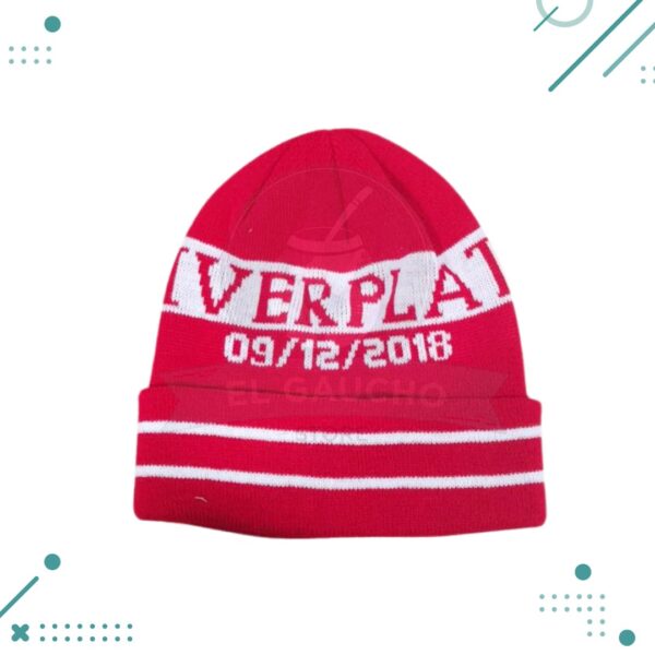 Gorro de Lana River Plate, ROJO