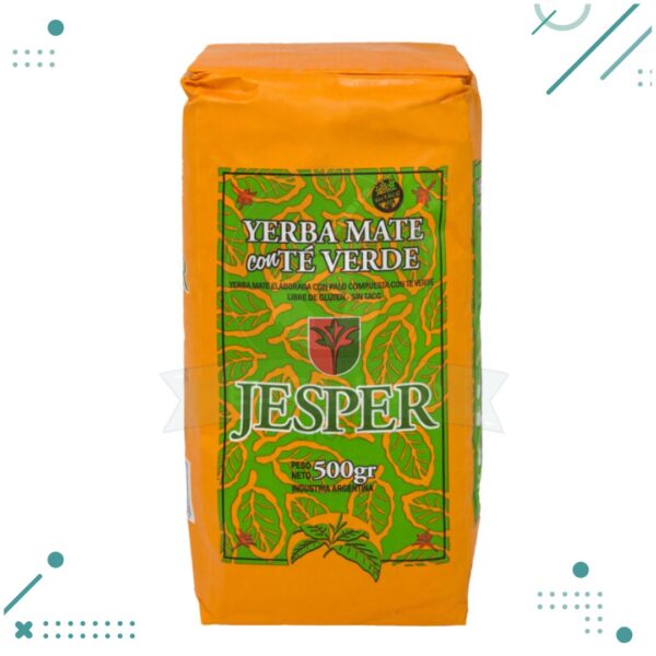 Yerba Mate Certificada Jesper Con Té Verde 500gr