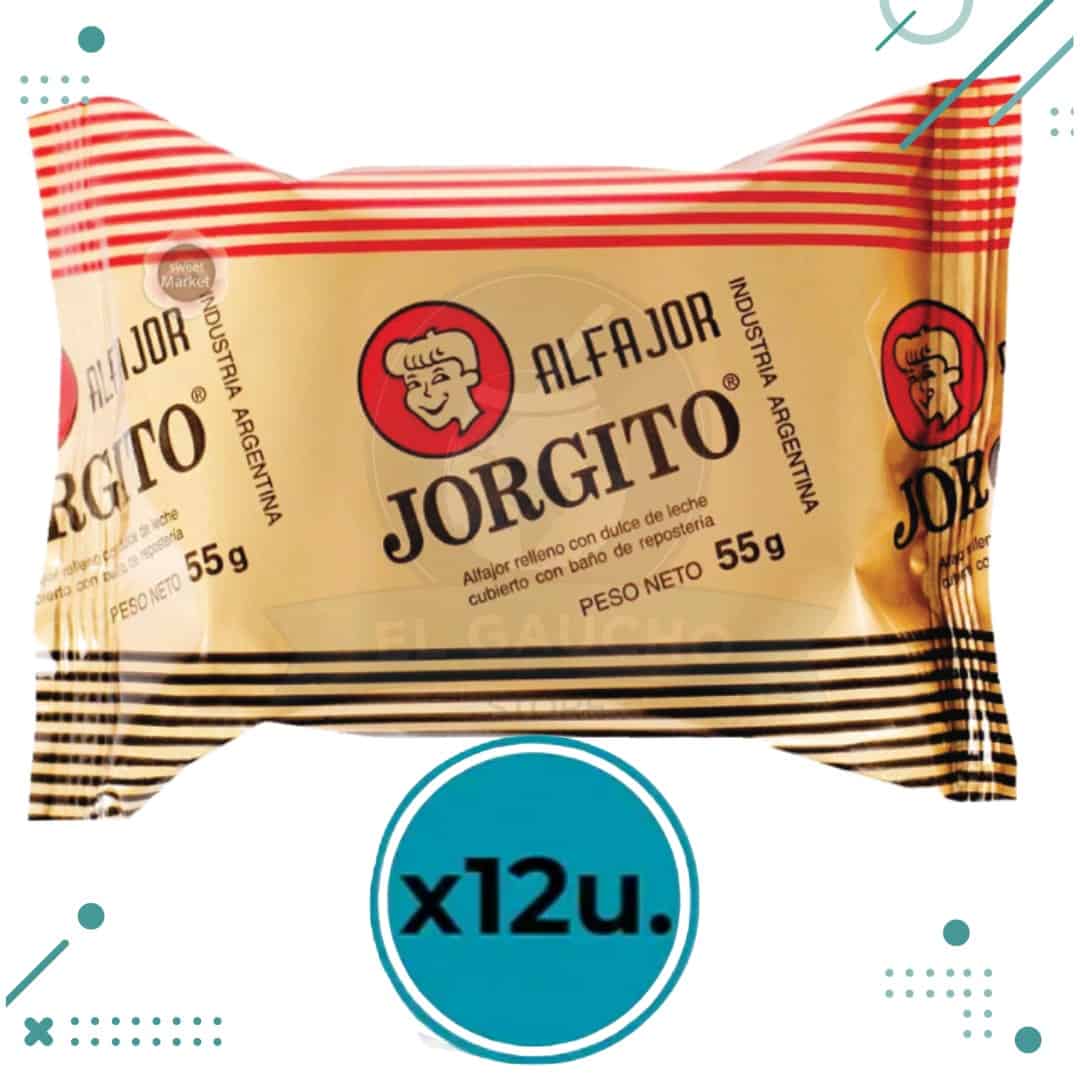 jorgito-8.png Alfajor Jorgito Clásico Negro (55gr) (Pack 12u) (660gr) - Imagen 1