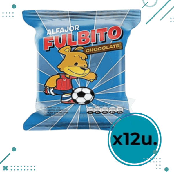 Alfajor FULBITO CHOCOLATE (30gr.) (Pack de 10u.) (300gr.)