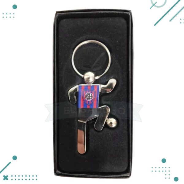 Llavero jugador metal SAN LORENZO