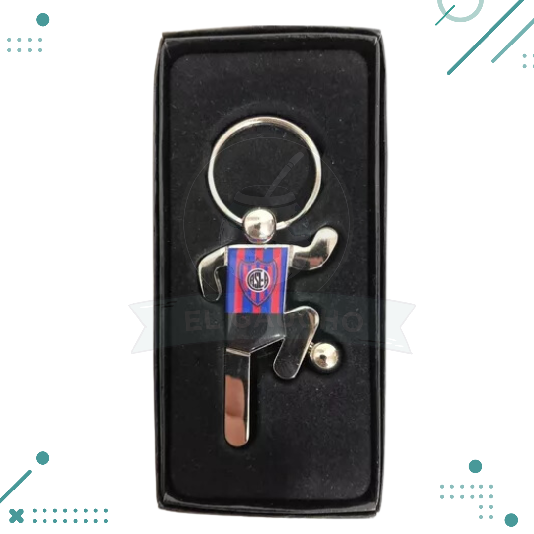jugador-san-lorenzo.png Llavero jugador metal SAN LORENZO - Imagen 1