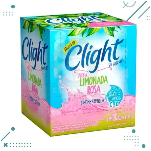 Jugo Clight Limonada Rosa (Limon + Frutilla) 8g (CAJA 20u) (160gr)