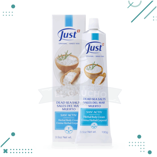 Crema San' Activ con Sales del Mar Muerto, Swiss Just 100gr