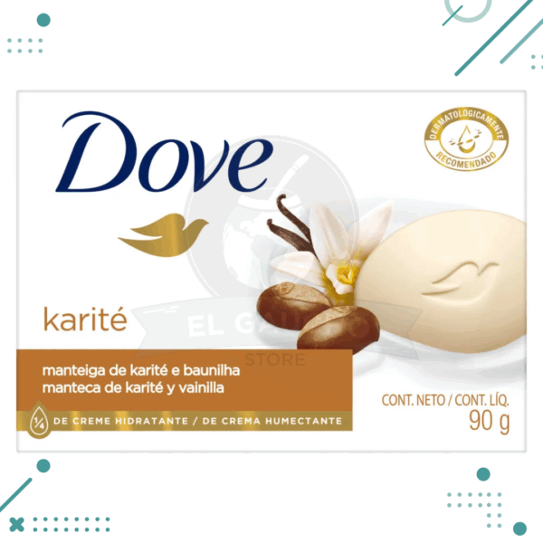 Dove jabon karite y vainilla 90g