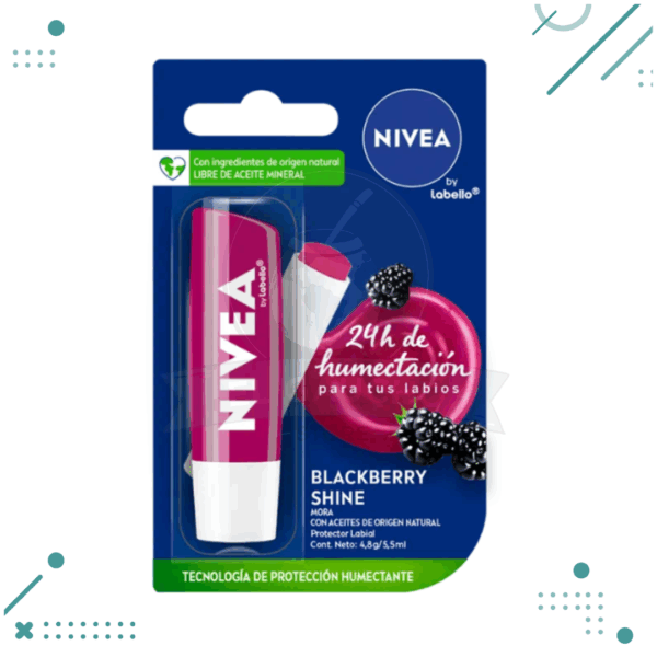Protector Labial Nivea Blackberry Shine