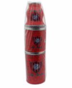 Set San Lorenzo 3 piezas- Mate de vidrio +Lata de Yerba+Lata Azucar - Imagen 2