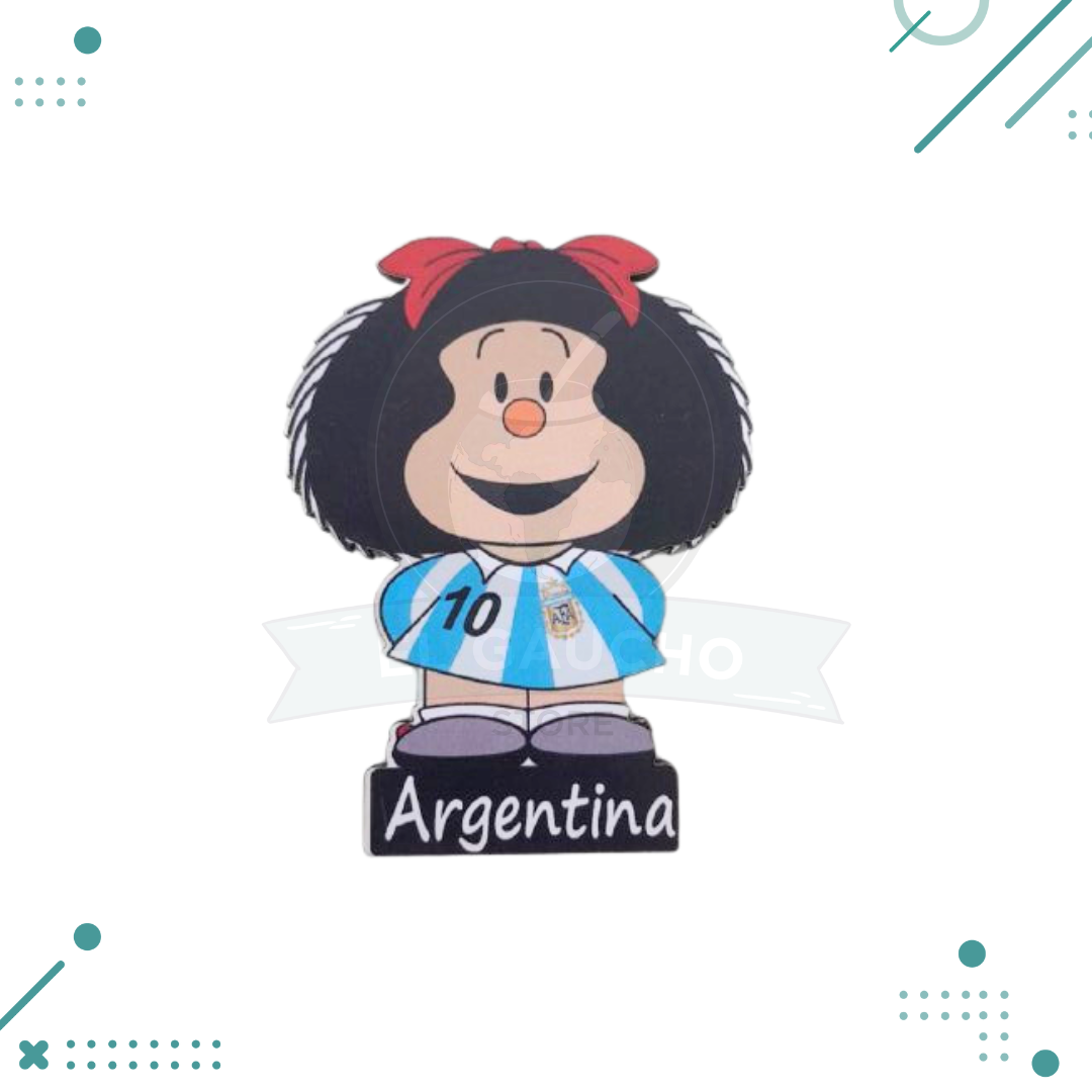 mafalda-cam-arg3.png Iman argentino turistico MAFALDA CAMISETA ARGENTINA - Imagen 1