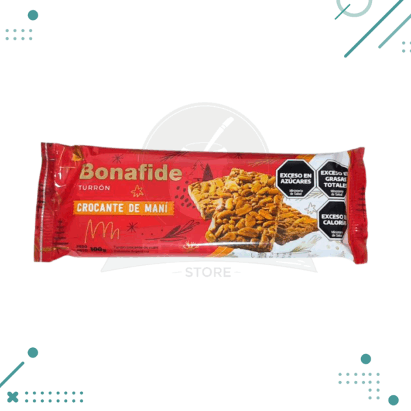 Turron Crocante De Mani Bonafide (100gr)
