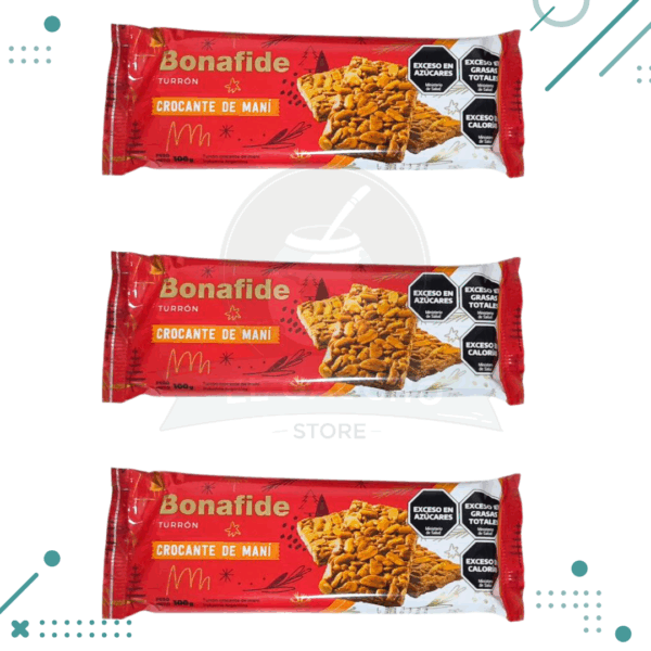 Turron Crocante De Mani Bonafide (100gr) (pack x3un) (300gr)