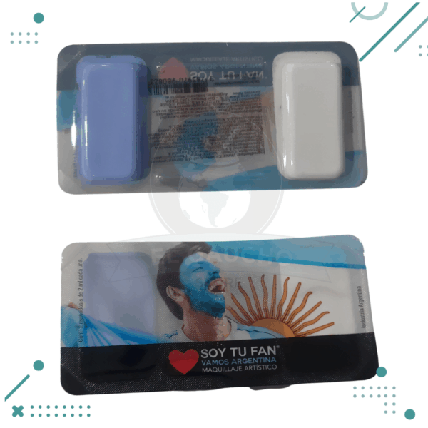 Maquillaje Celeste y blanco Modelo 3