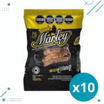 Marley Alfajores Bajoneros Negros, Relleno con Dulce de Leche, Recubierto Con Baño De Reposteria (75gr) (Pack de 10u) (750gr)