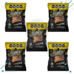 Alfajores Marley NEGRO, Relleno con Dulce de Leche, Recubierto Con Baño De Reposteria (75gr) (Pack de 5u) (375gr)
