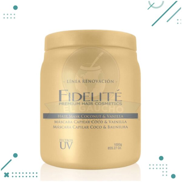 Mascara Capilar Renovadora Coco y Vainilla Fidelité 1kg