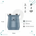 Mate Stanley Acero Inoxidable Azul Petroleo - Imagen 2