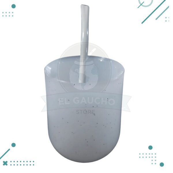Mate Glitter BLANCO + Bombilla de regalo