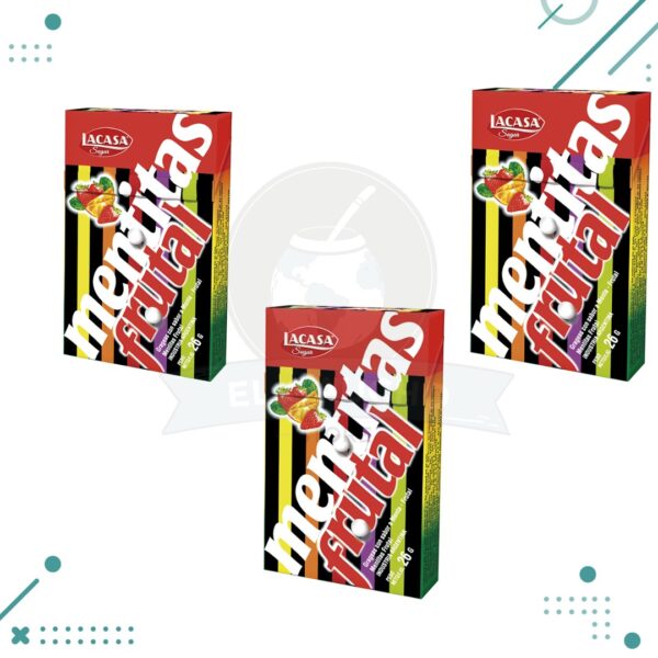 DRF mentitas FRUTALES 26gr pack x3un (78gr)
