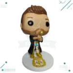 Funko Muñeco Futbol Seleccion Argentina Messi Campeón MOD1 Capa Negra