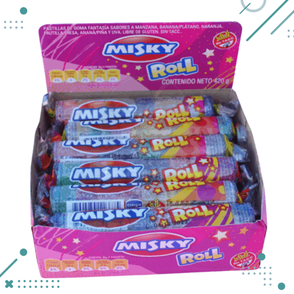 Gomitas misky roll x12u (420gr)