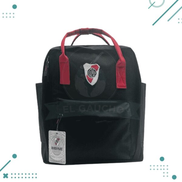 Mochila River Plate - Negra con Escudo