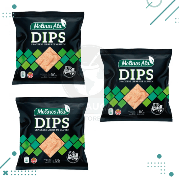 Molinos Ala DIPS galletitas de arroz 100gr (pack x3un) 300gr