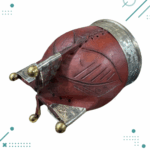 Mate Imperial Alpaca Cuero tallado Calabaza Base Bolitas (Color MARRON) - Imagen 2