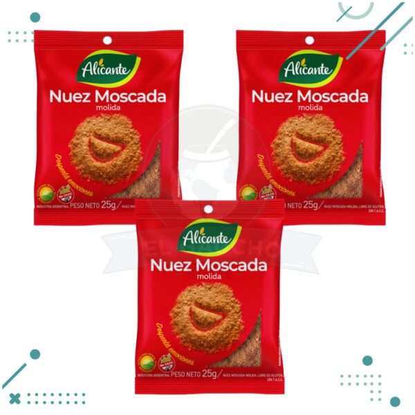 Nuez Moscada Molida Alicante (25gr) (Pack x3u) (75gr)