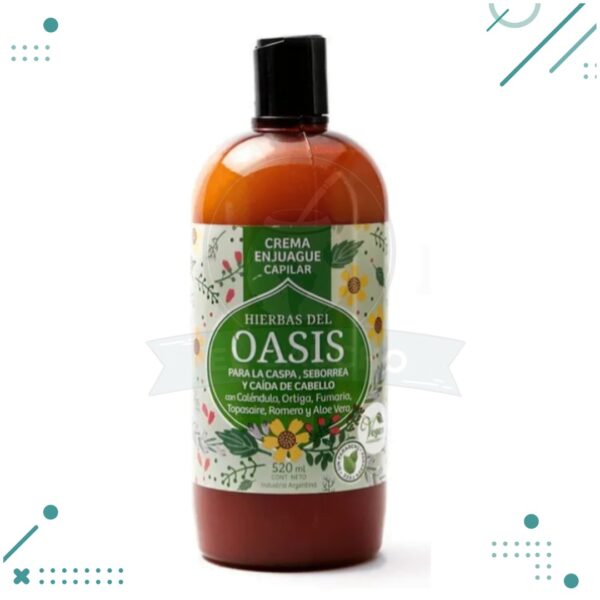 Acondicionador Oasis Para La Caspa Seborrea Y Caida Vegano 520ml
