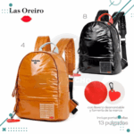 Mochila Engomada “Las Oreiro” Color Negro (27x32cm Aprox.) - Imagen 2