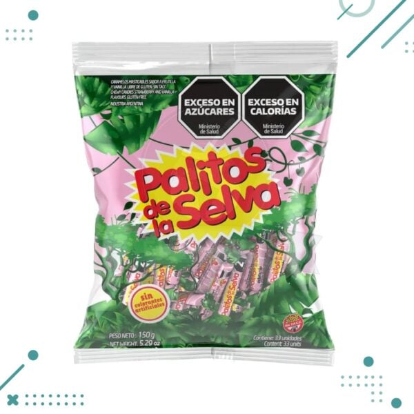 Caramelos Palitos de la Selva 150gr (paquete chico)