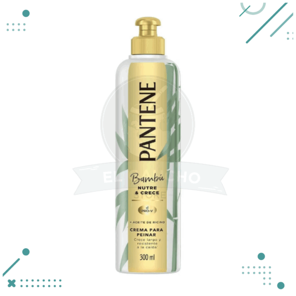 Crema De Peinar Pantene Bambú Nutre Y Crece X 300 Ml