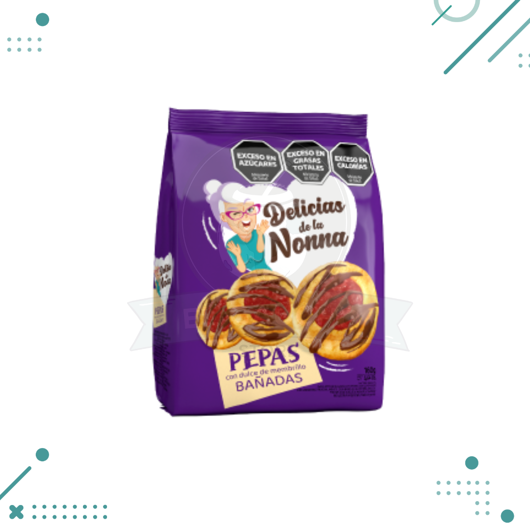 pepa.png Pepas bañadas Delicias de la Nonna 160gr - Imagen 1