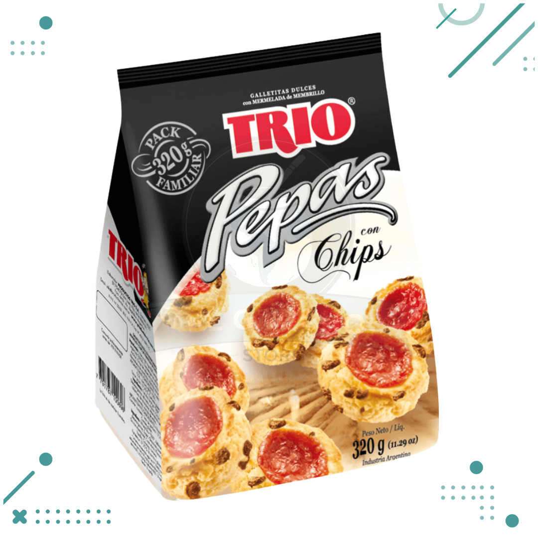pepas.png Pepas Con Chips de Chocolate y Membrillo TRIO 300gr - Imagen 1