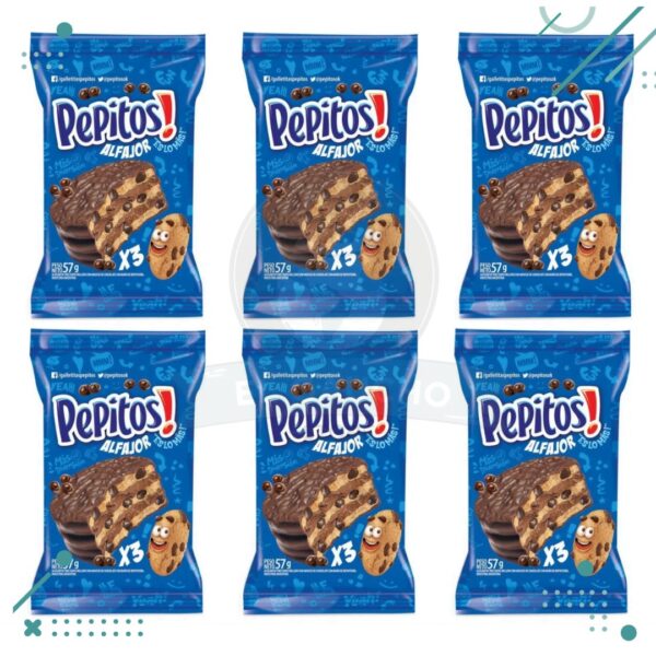 Alfajor Pepitos Triple 57g (pack X 6un) (345g)