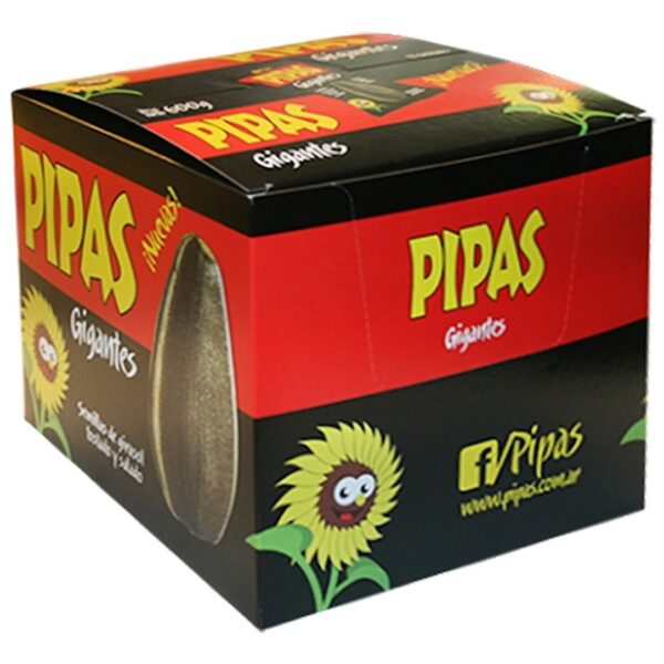 Pipas Gigantes X12un Semillas Girasol (600g)
