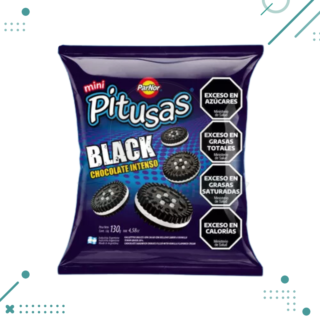 pitusas-black.png Mini Pitusas Chocolate BLACK (160gr) - Imagen 1