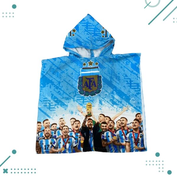TOALLA PONCHO INFANTIL 60 X 120 AFA CAMPEONES