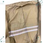 Poncho Argentino Con Hilo, Color Marron Diseño Lineal 140x180 - Imagen 3