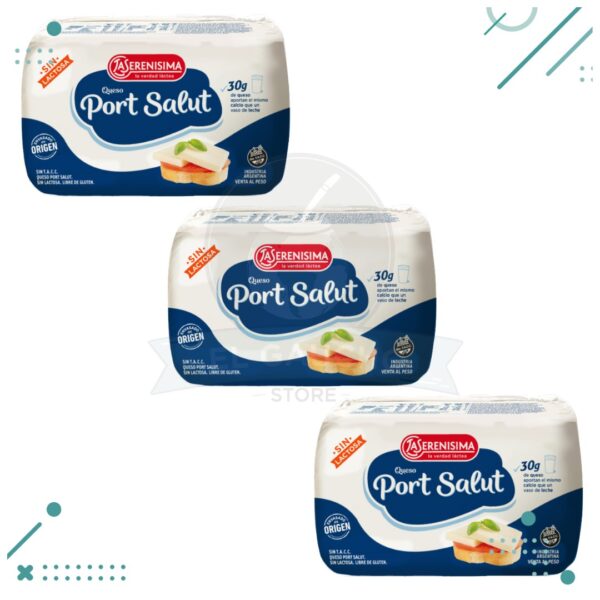 Queso Cremoso Port Salut Serenisima 3Un x500 G (1.5Kg aprox TOTAL)