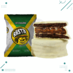 Alfajor Rasta Relleno con Dulce de Leche, Recubierto Con Baño De Reposteria BLANCO (70gr) (Pack x12un) 840gr - Imagen 2