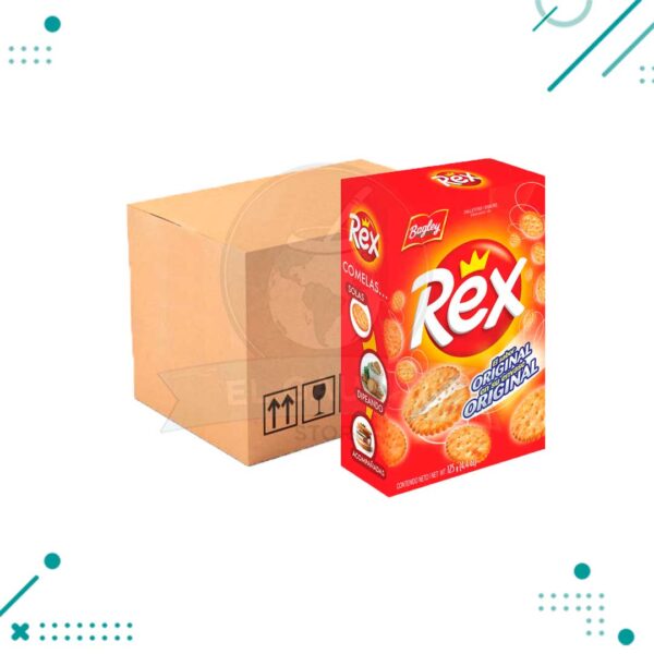 Galletitas REX, Snack, envase Original (125gr.) (caja x 16un)(2kg)