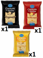 Queso SANCOR Reggianito, Fontina, Pategrás 3 Unidades (710Gr TOTAL)